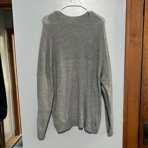 Gray Crew Neck Sweater